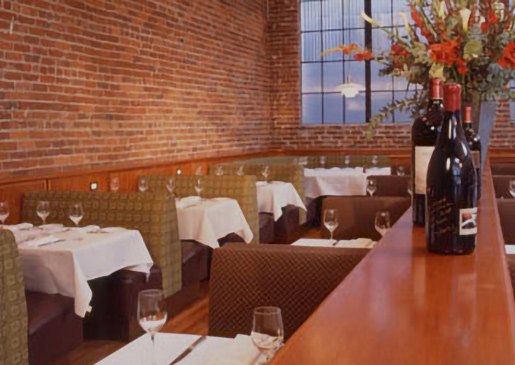 The dining room at Bacar, a restaurant and wine bar in San Francisco.
