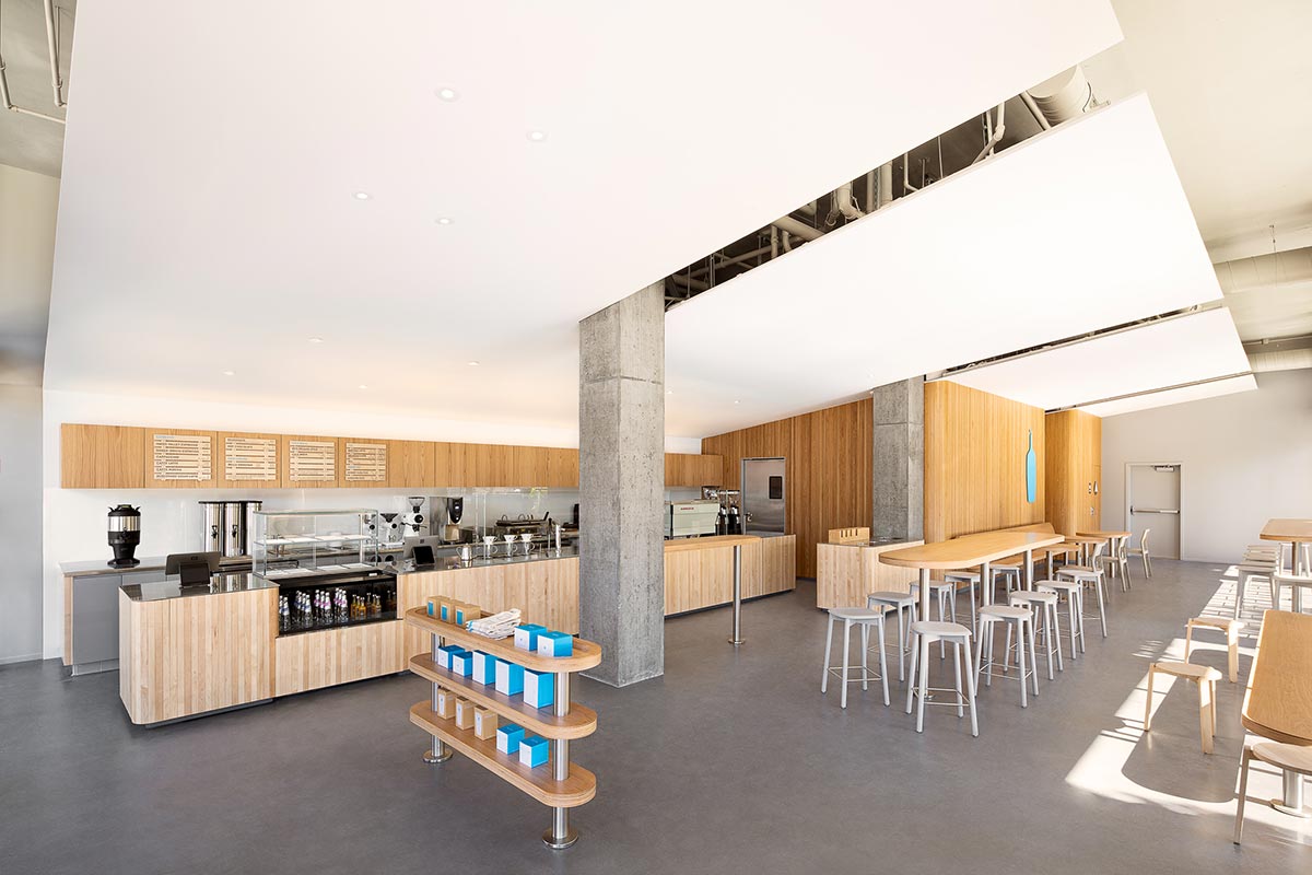 The interior of Blue Bottle Coffee in San Francisco.